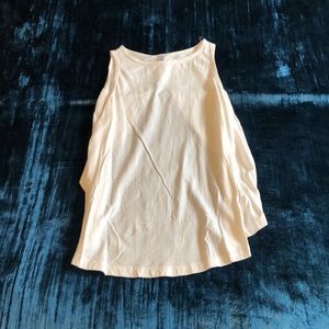 White backless workout top